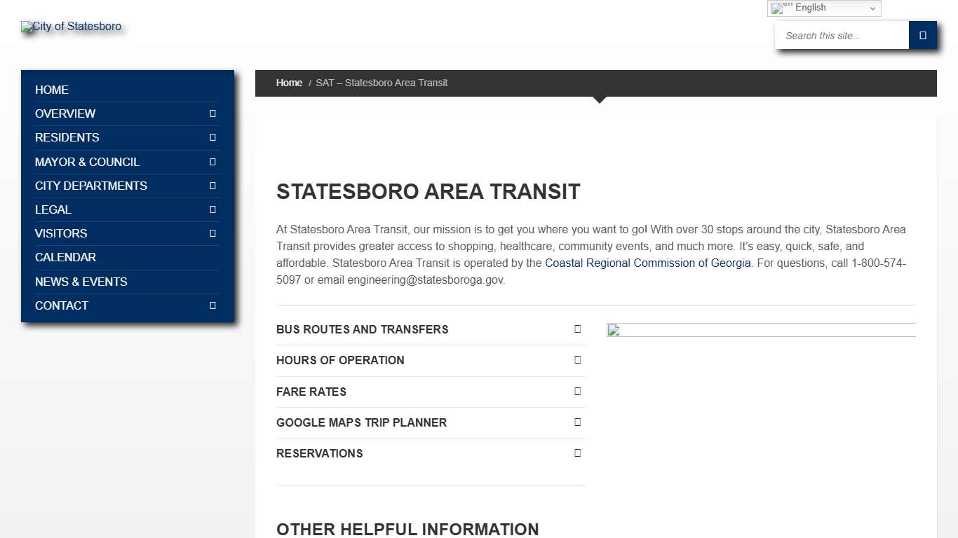 SAT - Statesboro Area Transit City of Statesboro