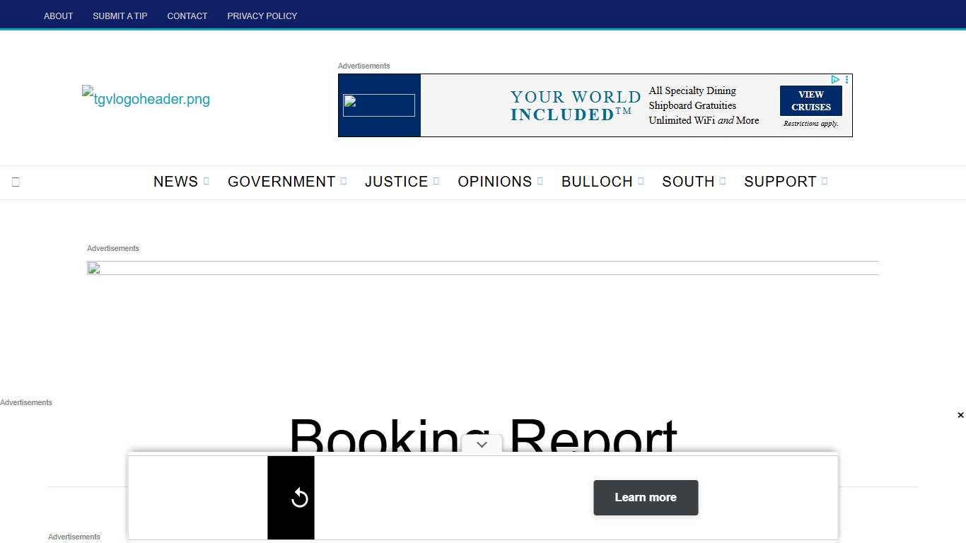 Booking Report Archives • The Georgia Virtue